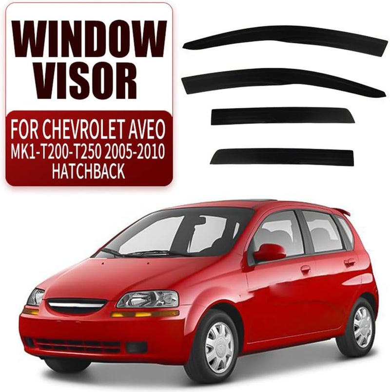 Premium Wind Deflector for Chevrolet Aveo Hatchback MK1-T200-T250 2005-2010 Window Side Visor Keep Your Car Ventilated in Rain Reduce Wind Turbulence External Accessories - Image 2