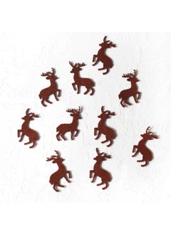 Felt motif deer, dark brown 10 pieces