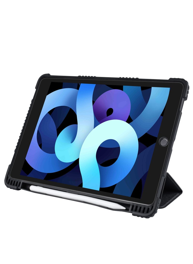 ماكس آند ماكس حافظة متينة لجهاز iPad مقاس 10.2 بوصة - غطاء مقاوم للصدمات وقابل للتعديل مع حامل، متوافق مع أجهزة iPad من الجيل السابع والثامن والتاسع (2019-2021) - Image 1