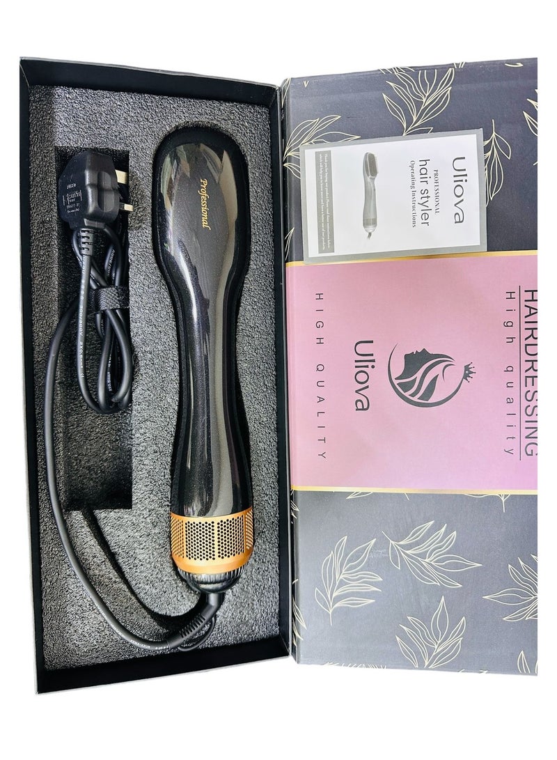 Uliova 2 in 1 Multifunctional Hair Dryer Volumizer Rotating Hot Hair Brush Curler Roller Rotate Styler Comb Styling Curling Iron - Image 3