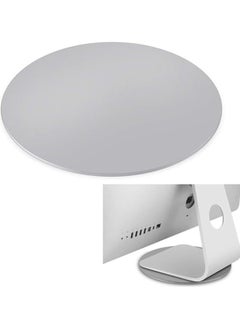 erorex 360 Rotation Monitor Swivel Base, Silver Aluminum Alloy Computer Screen Monitor Turntable Stand Flat Panel TV Rotating Swivel Base Mat for iMac,Laptop,Potted Plants,Airts & Crafts and More  - Image 1