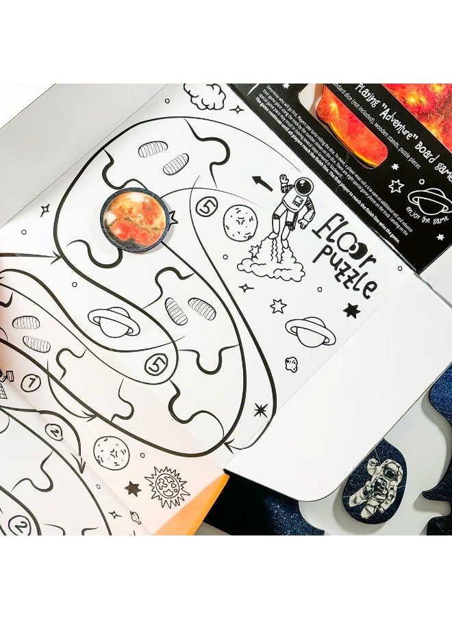 Brain Toys Wooden Floor Puzzle - Space  - Image 4