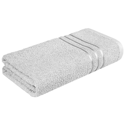 MYTRIDENT Bath Towel for Men/Women | Comfort Living | Quick Drying | Travel Friendly | 1 Piece Large Size | 100% Cotton 400 GSM | 70 x 140 cm - Ice Grey - Image 1