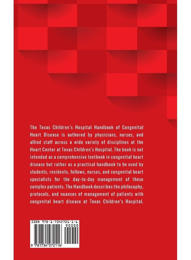 Texas Childrens Hospital Handbook Of Congenital Heart Disease