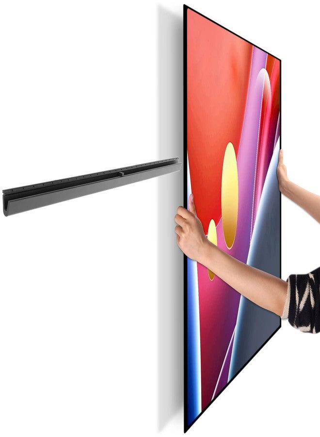 AENTGIU Studless TV Wall Mount, No Drill Drywall TV Mount for 32-75 Inch Smart TVs, Max VESA 600x400mm, Low Profile, No Stud, No Anchors, Tv Wall Bracket Hanger, Holds up to 150 lbs - Image 1