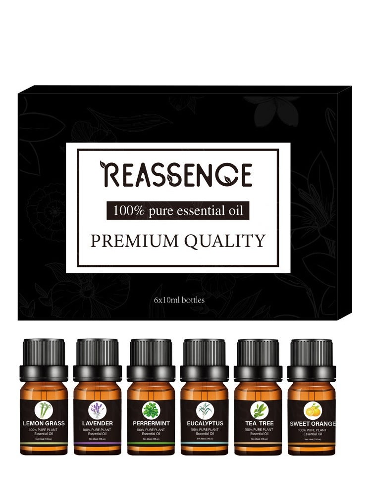 Generic Pack Of 6 Aromatherapy Essential Oils Humidifier Essential Oil Multi Scented Multicolor Gift Set  - Image 1