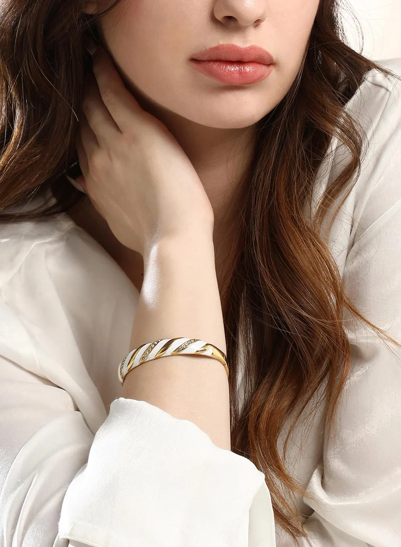 Sohi  Embellished Striped Bangle for Women | Best Price UAE