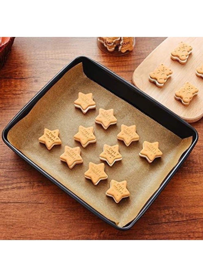 لفافة ورق البرشمان للخبز وتغليف الطعام، 10 أمتار × 30 سم، ورق زبدة غير مبيض غير لاصق، بطانات مقلاة هوائية مقاومة للحرارة، لفافة ورق طهي مقاومة للزيت للفرن والقلي بالبخار والخبز - Image 2