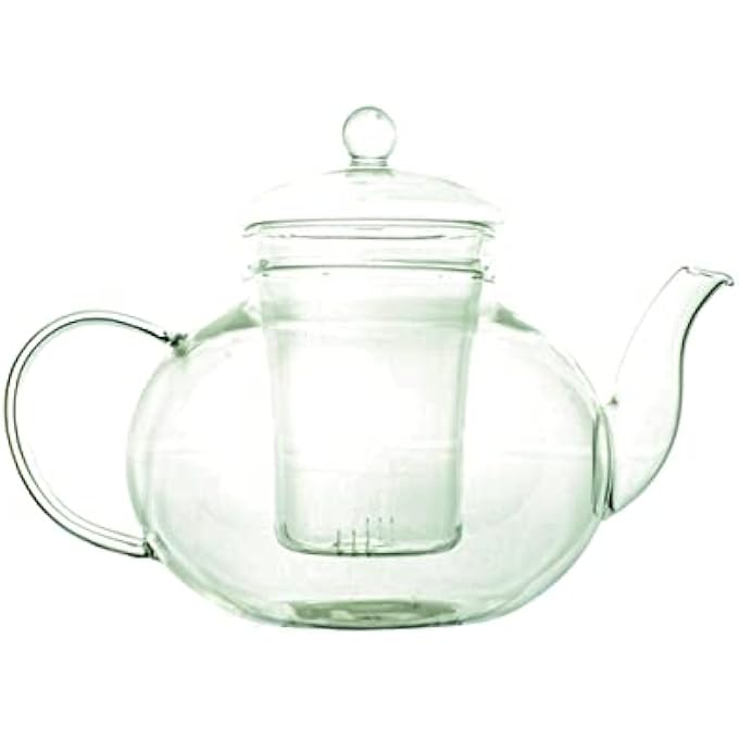 Tealand Stovetop Safe And Microwavable Dishwasher Borosilicate Glass Teapot With Removable Loose Tea Glass Infuser Tea Kettle And Tea Maker 1 Liter - Image 2
