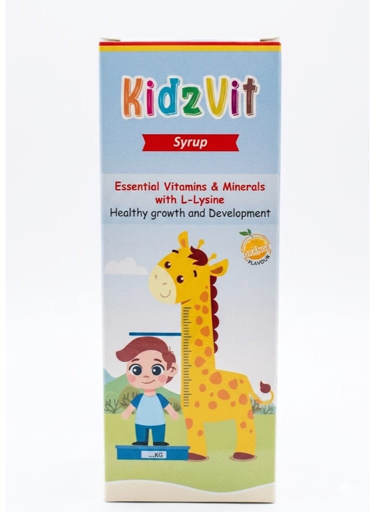 Kidzvit Children Vitamin And Mineral Syrup 200 Ml
Vitamin And Mineral Syrup Designed To Support Healthy Child Growth,Promote Physical Development And Overall Wellbeing