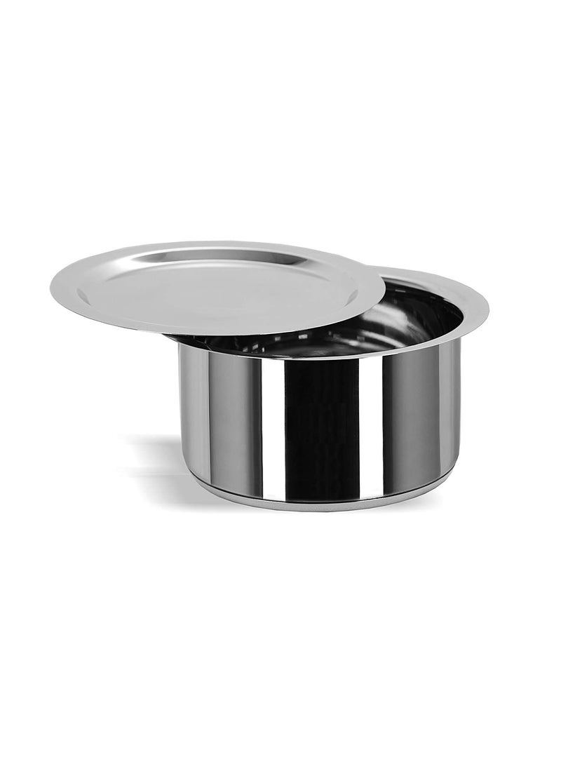 Bartan Star Bartan Star Stainless Steel Flat Induction Bottom Tope with Lid 4000ml  - Image 1
