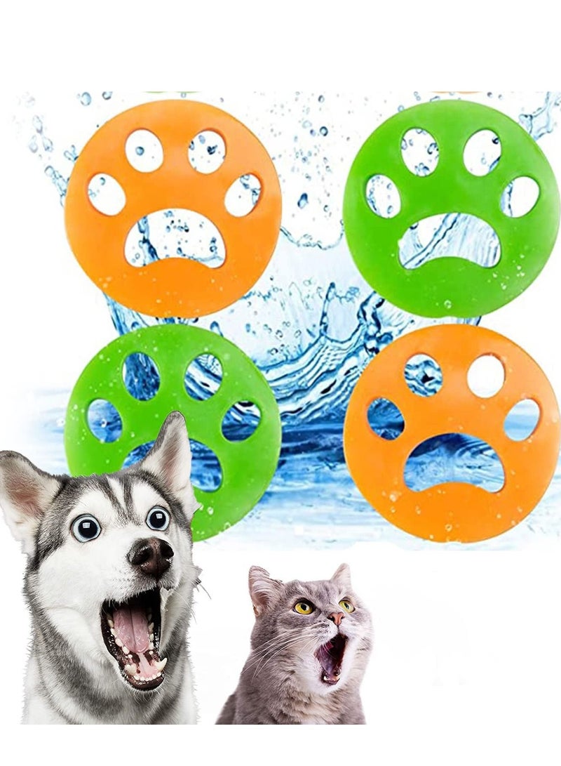 KASTWAVE Pet Hair Remover, Fur Zapper Pet Fur Catcher For Laundry Clothes Carpet Bedding, Pet Fur Remover Available In Washing Machine, Reusable Dog Cat Lint Remover 4Pcs - Image 1