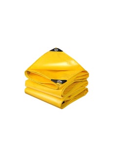 Hoodwin HOODWIN 1218 ft 135 GSM Yellow Tarpaulin Tirpal Tadpatri Tharpai Thadika Extra Strong Reinforced Eyelets UV Resistant 100 Waterproof Virgin 135 GSM 1218 ft 