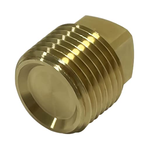 C CLINK Boat Drain Plugs 1/2" NPT Solid Brass Drain Plugs commonly Used in Boat Hulls 2 Pack Solid Brass Boat Hull Spare Garboard Drain Plug - Image 5