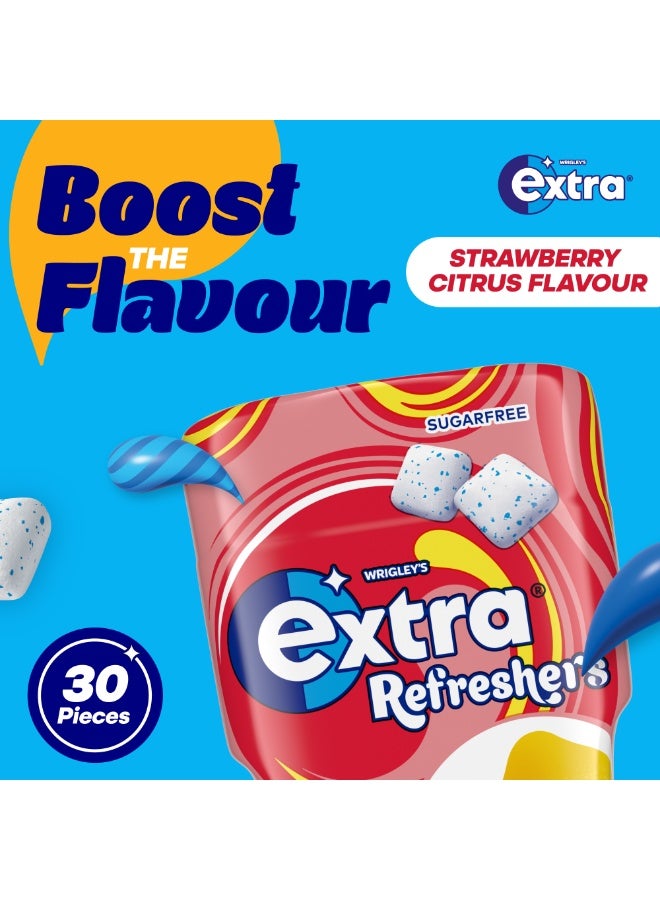 Extra علكة منعشة بنكهة الفراولة والحمضيات خالية من السكر - Image 2