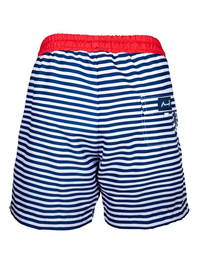 Anemoss - Men’s Swim Trunk with PVC Bag, Swimming Shorts for Men, Beach Shorts for Men with Elastic Drawstring Waistband, Soft Mesh Lining and Pockets, Standard Fit and Mid-Length, Mens Shorts for Running, Exercise, Size L | Made in Turkey - Image 1