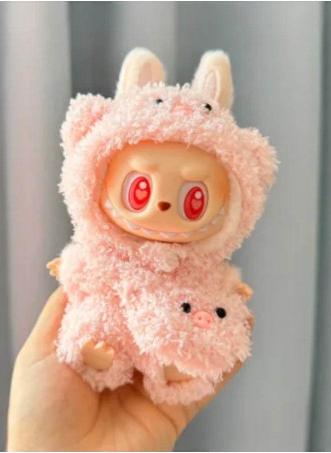 Paka Rabbit doll handmade crochet clothing set for labubu (without doll) (Applicable to 17 cm)    Compatible with Have a Seat/Macaron Series  - Image 3