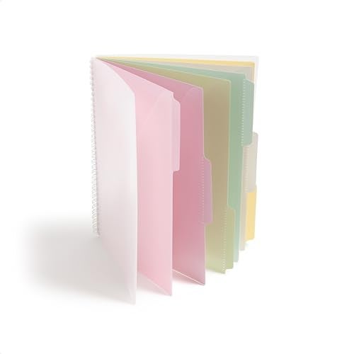 Smead منظم المشاريع بولي من سمياد، 6 علامات، 12 جيب، حجم خطاب، باستيل (89208) (عبوة من 1) - Image 1
