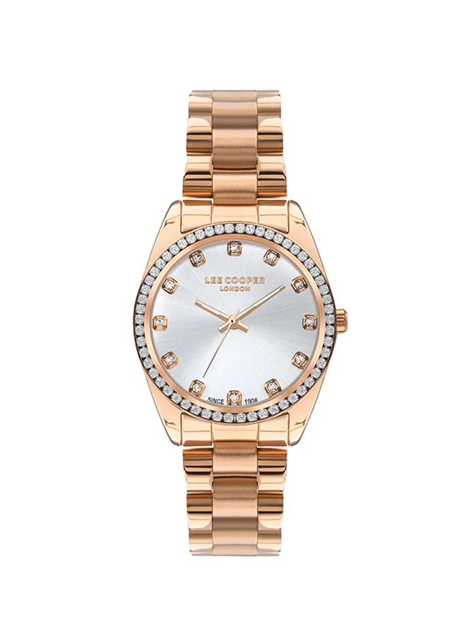 لي كوبر Women's Analog Round Shape Metal Wrist Watch LC07478.430 - 34 Mm