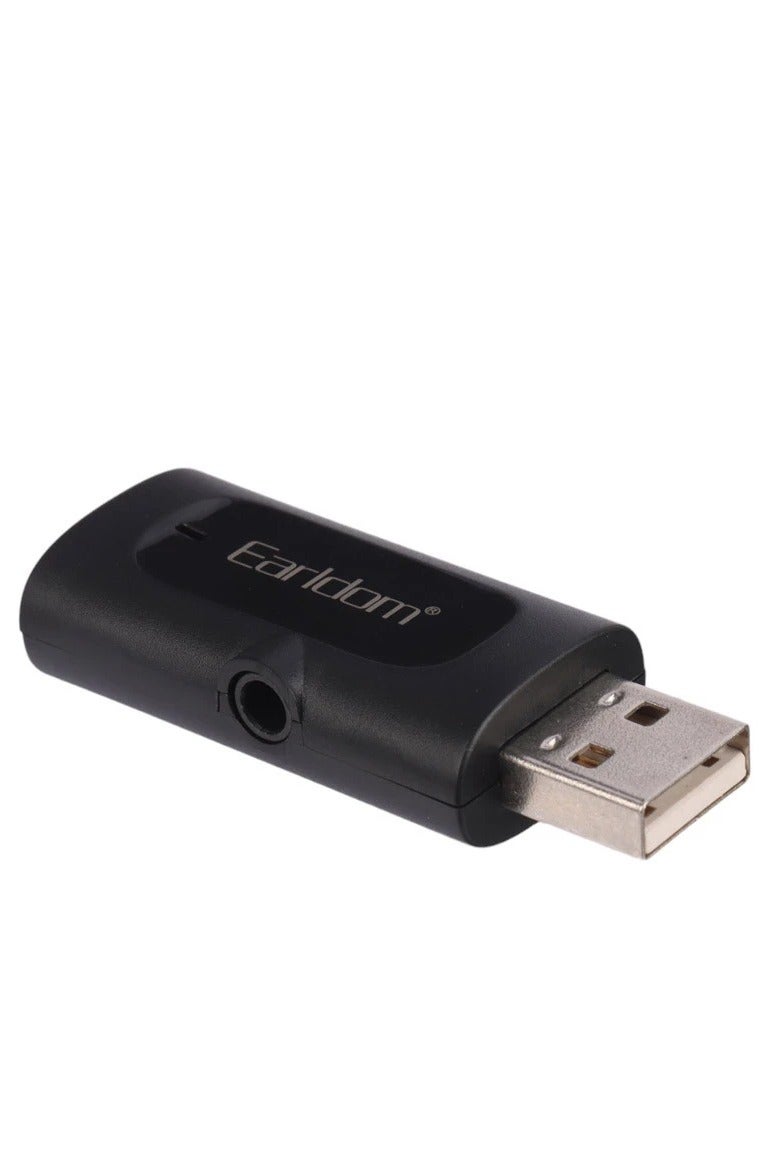 Earldom ET-BR06 Wireless Audio Receiver USB Bluetooth 5.3 with 3.5mm Port – High Sound Quality Music & Call Support - Black - Image 5