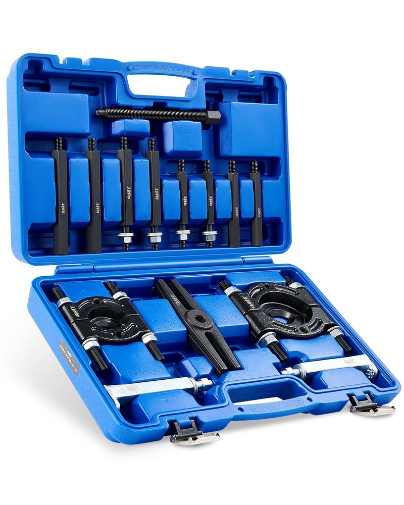 Orion Motor Tech Bearing Puller Set, 5 Ton Capacity Bearing Separator, Pinion Wheel Bearing Removal Kit with 2" and 3" Jaws, Wheel Hub Axle Puller Set, Heavy Duty Bearing Splitter Tool Kit with Blue Case - Image 1
