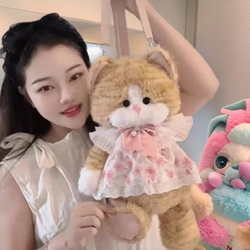 Cute Cat Plush Backpack - Image 1