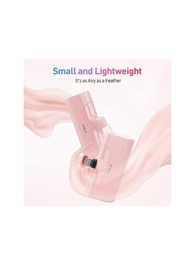 iWalk Portable Power Bank 4500mAh Ultra-Compact Small Portable Charger Cute Battery Pack Compatible with iPhone 14/13/13 Pro Max/12/12 Mini/12 Pro Max/11 Pro/XS Max/XR/X/8/7/6/Plus Airpods and More - Image 3