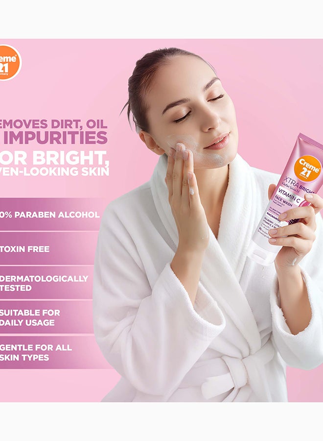 Creme 21 XTRA Bright Face Wash | With Niacinamide, Vitamins C, E & B5 | Face Cleanser | Instantly Brightens, Refreshes & Revives Tired, Dull Skin | For All Skin Types | Born in Germany - Image 5