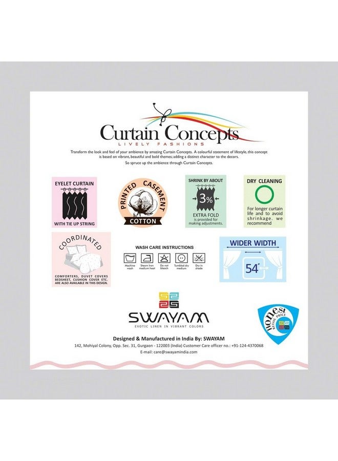 Swayam Solid Eyelit Window Curtain - Image 2