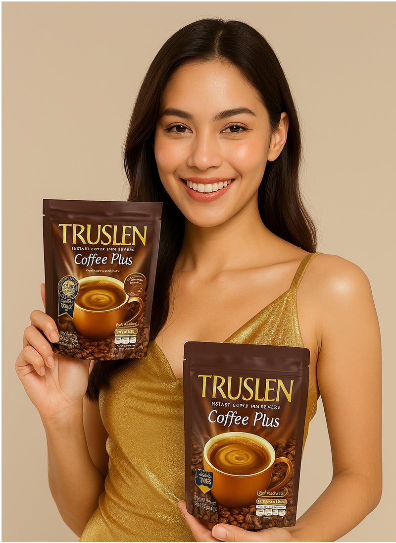 Truslen Truslen Slimming Coffee Plus – 15 Sachets x 16g | Sugar-Free Coffee with L-Arginine for Fat Burn | Weight Loss & Beauty Coffee Drink  - Image 2