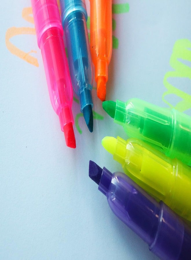 إس كي كي ستيشناري مجموعة أقلام تظليل صغيرة من SKKSTATIONERY، 36 قطعة، أقلام تظليل ملونة برأس مشطوف، أقلام تظليل بألوان متنوعة، 3.5 بوصة - Image 3