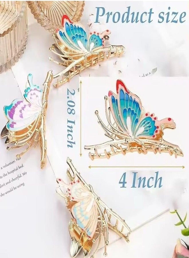 FREEBIES Fancy Crystal Finish Butterfly Hair Clutcher | Fashionable Hair Accessories for Women | Strong Grip Hair Clip for Party, Bridal & Everyday Styling - Image 5