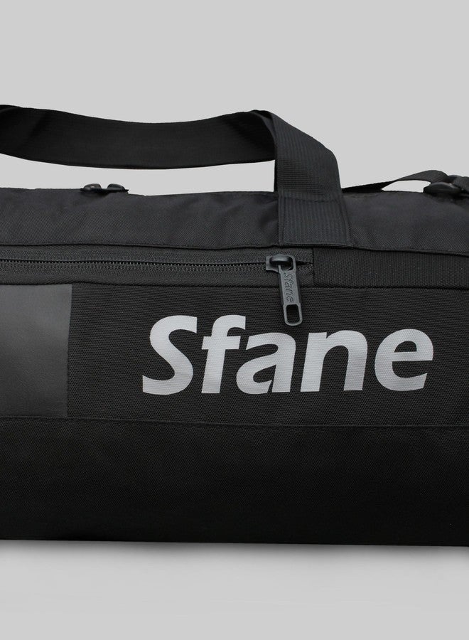 سفاني حقائب رياضية من Sfane للرجال مع حجرة منفصلة للأحذية، حقائب رياضية للنساء، حقائب سفر للجنسين لحمل وحمل الأغراض الرياضية، حقائب سفر قابلة للتعديل، حقيبة رياضية - أسود - Image 4