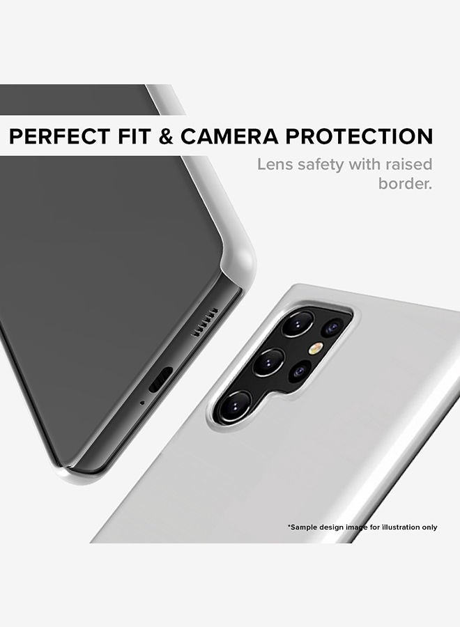 Stylizedd Case for Samsung Galaxy S22 Ultra 5G Snap Case Slim Snap Classic Series Shield Matte Finish Print - Hot Balloons  - Image 4