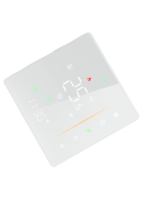 Smart Thermostat WiFi Programmable Phone App Control Water Floor Heating Temperature Controller for Tuya AC 95‑240V White