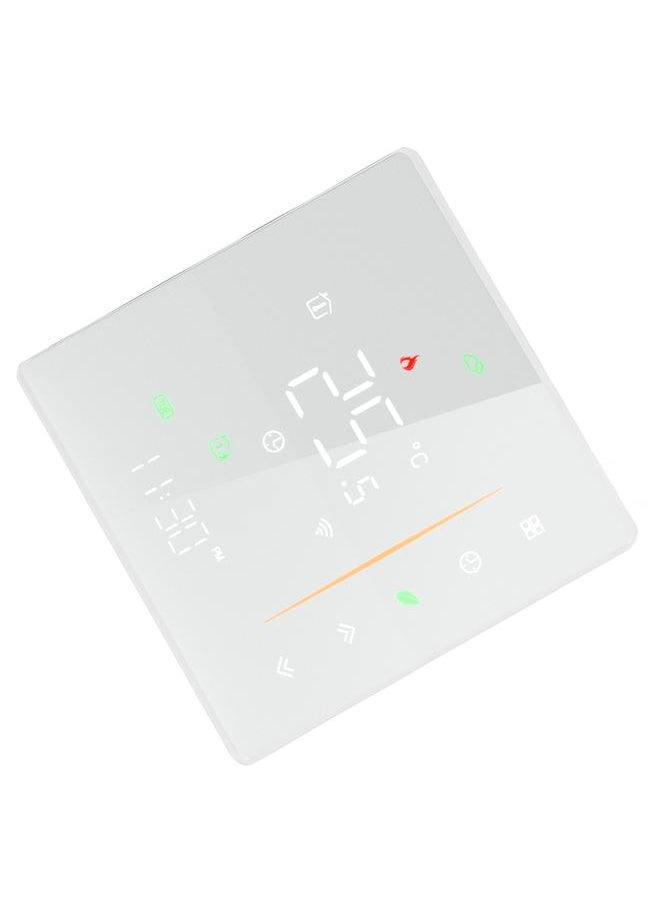 Smart Thermostat WiFi Programmable Phone App Control Water Floor Heating Temperature Controller for Tuya AC 95‑240V White