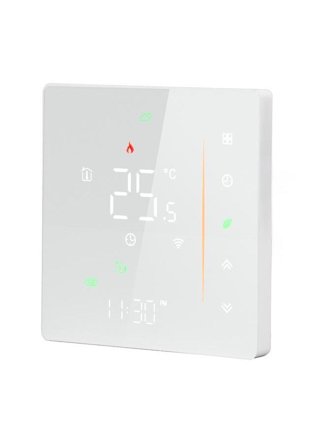 Smart Thermostat WiFi Programmable Phone App Control Water Floor Heating Temperature Controller for Tuya AC 95‑240V White