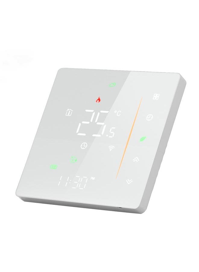 Smart Thermostat WiFi Programmable Phone App Control Water Floor Heating Temperature Controller for Tuya AC 95‑240V White