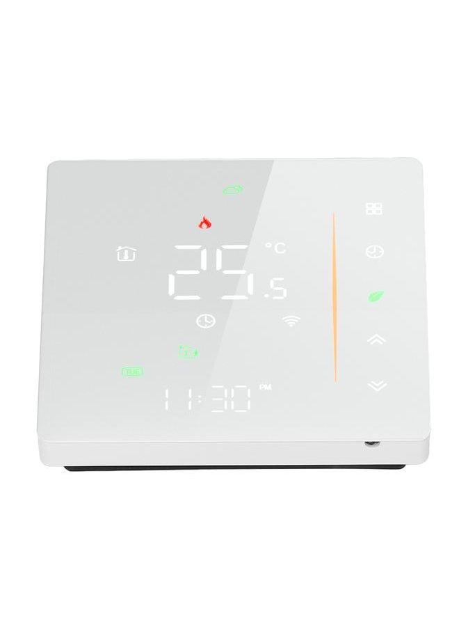 Smart Thermostat WiFi Programmable Phone App Control Water Floor Heating Temperature Controller for Tuya AC 95‑240V White