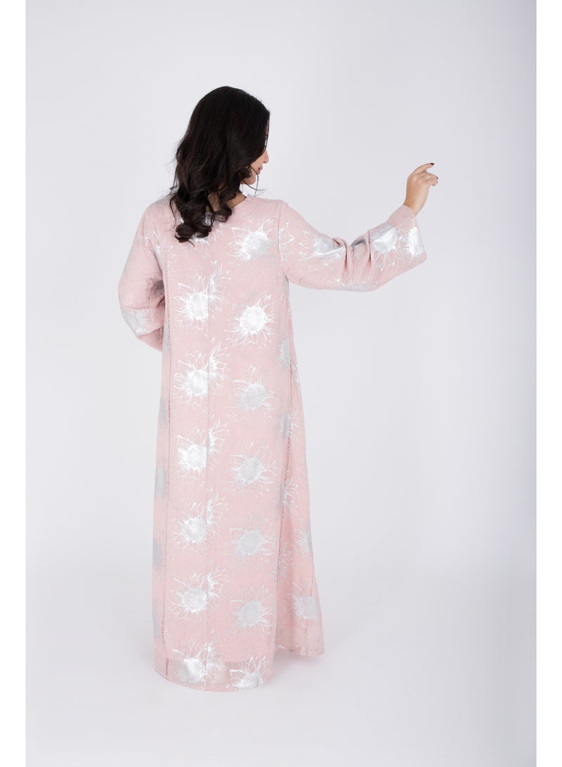 IKKXA Classic Design Silver Patterns Jalabiya - Image 4