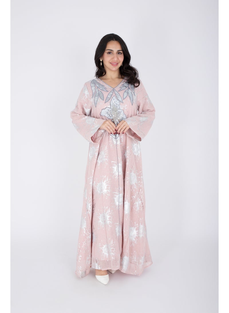 IKKXA Classic Design Silver Patterns Jalabiya - Image 5