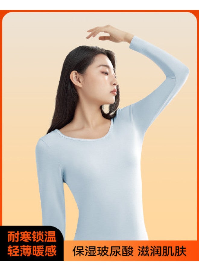YOUKESHU Autumn Round Neck Base Layer Shirt Women'S Modal Top Sophisticated Fall Clothing - Image 1
