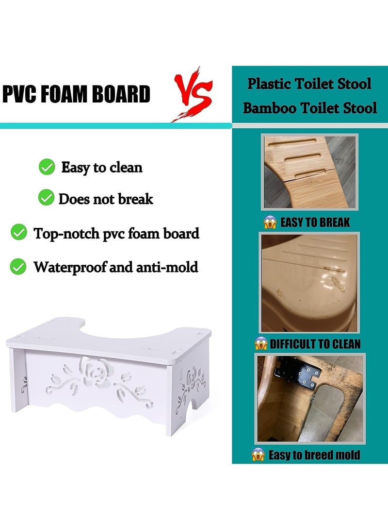 تي بي جي بي مقعد مرحاض القرفصاء - مقعد مرحاض للحمام، مقعد نونية المرحاض، مركب من الخشب والبلاستيك، 7 انش، مقعد حمام للبالغين وكبار السن - Image 4