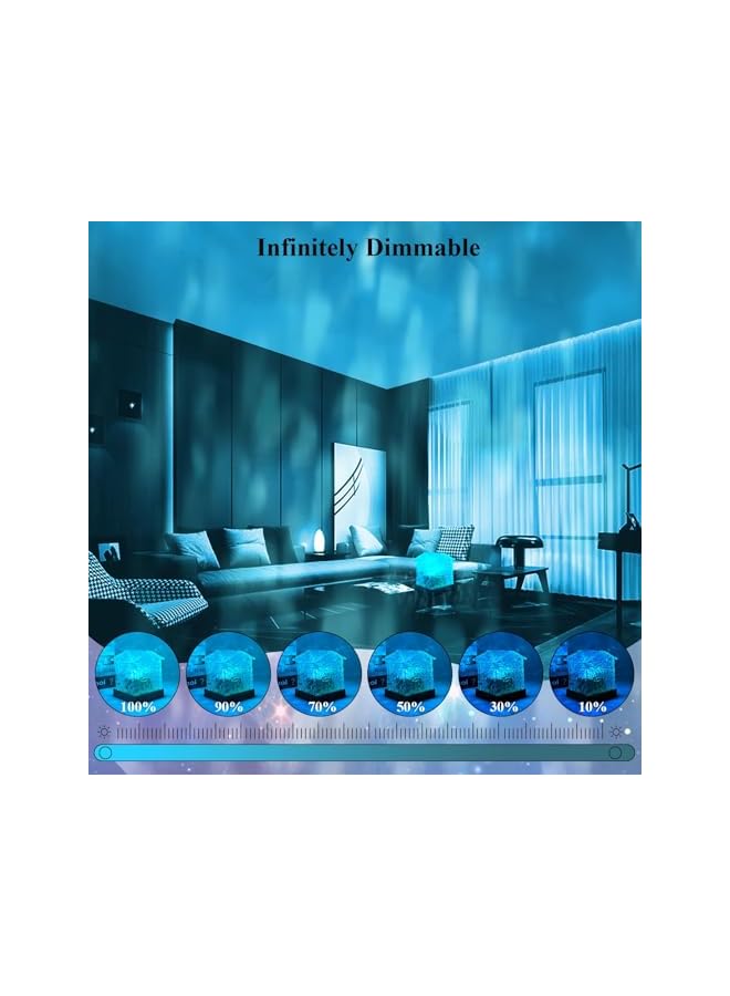 The Bros Galaxy Projector Light for Bedroom, Ocean Wave Sensory Light with 16 Colors, Romantic Visual Mood Lighting Lamp, Ceiling Projector Night Light for Bedroom/Party/Game Rooms, for Teen Gifts - Image 4