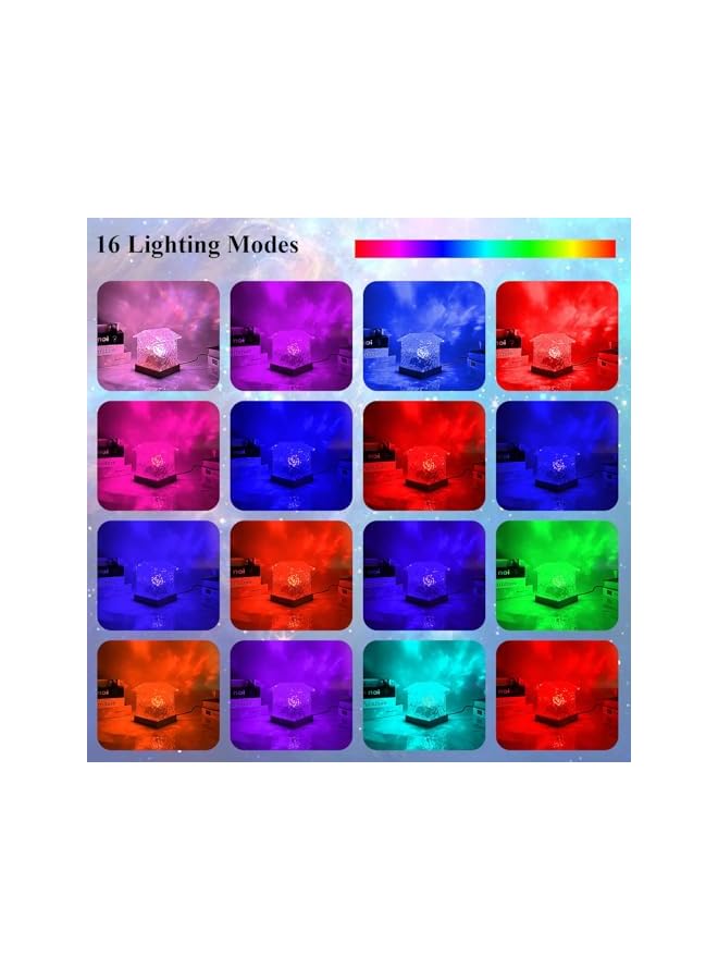 The Bros Galaxy Projector Light for Bedroom, Ocean Wave Sensory Light with 16 Colors, Romantic Visual Mood Lighting Lamp, Ceiling Projector Night Light for Bedroom/Party/Game Rooms, for Teen Gifts - Image 3