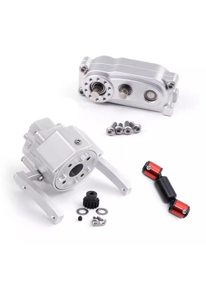 Generic Climbing Car 313mm Wheelbase Metal Frame Front Metal Wave Box Transfer Case Drive Shaft Two-speed Wave Box-Color:Silver Dividing Box  - Image 5