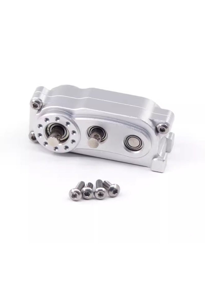 Generic Climbing Car 313mm Wheelbase Metal Frame Front Metal Wave Box Transfer Case Drive Shaft Two-speed Wave Box-Color:Silver Dividing Box  - Image 1