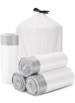 Generic Trash Bags Drawstring Garbage Bags 4 Gallon Thickened Stretchy 60 Count  - Image 1