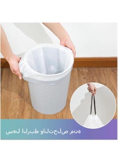 Generic Trash Bags Drawstring Garbage Bags 4 Gallon Thickened Stretchy 60 Count  - Image 3