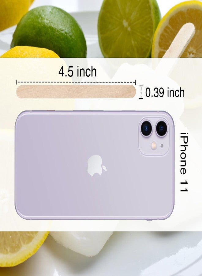 WISYOK 1000 Pcs Wooden Popsicle Sticks for Crafts, 4.5 Inch Wide Lollipop Sticks for Creative Designs or Kids Education, Home Art Projects - Image 2